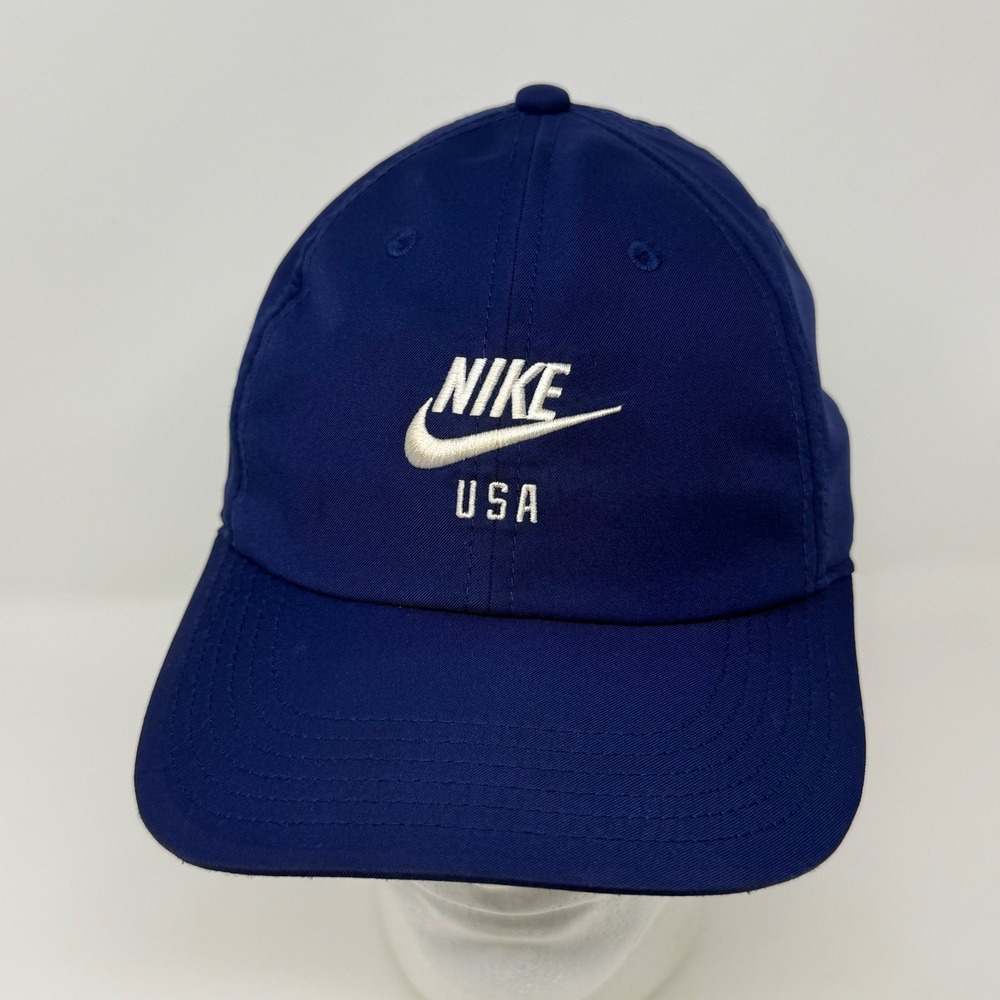 Nike Heritage86 Dri-FIT USA Hat Navy Blue Adjustable Cap DH2511-421 OSFM